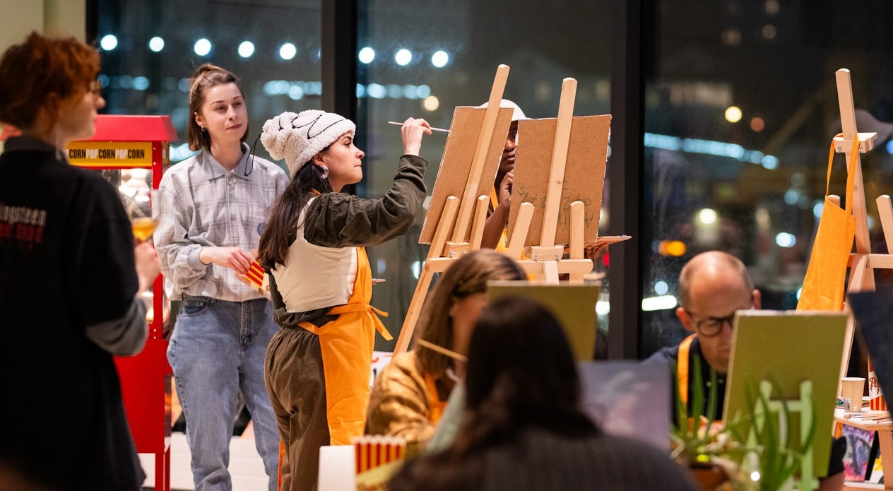 Måla på stafli workshop