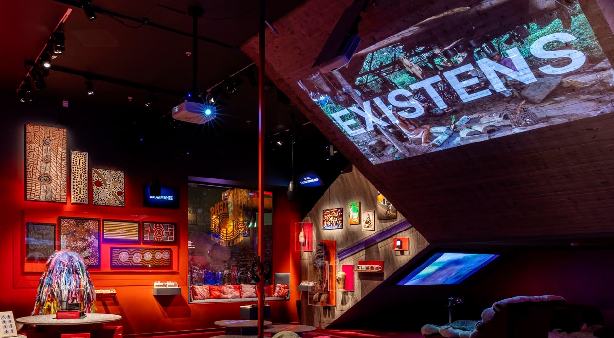 Bilder från utställningen Existens på Världskulturmuseet, november 2025.