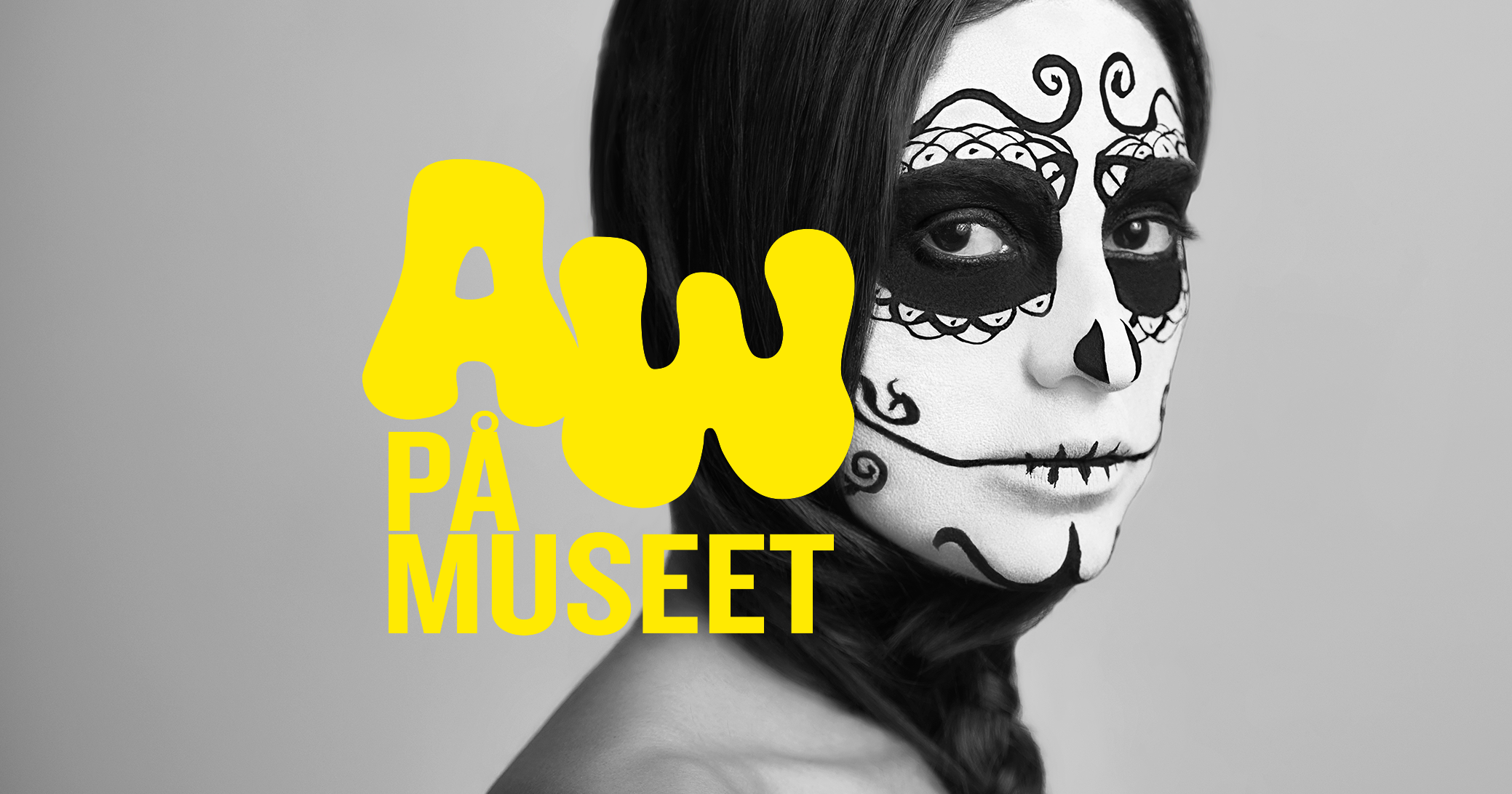 Logga och kvinna i svart och vitt